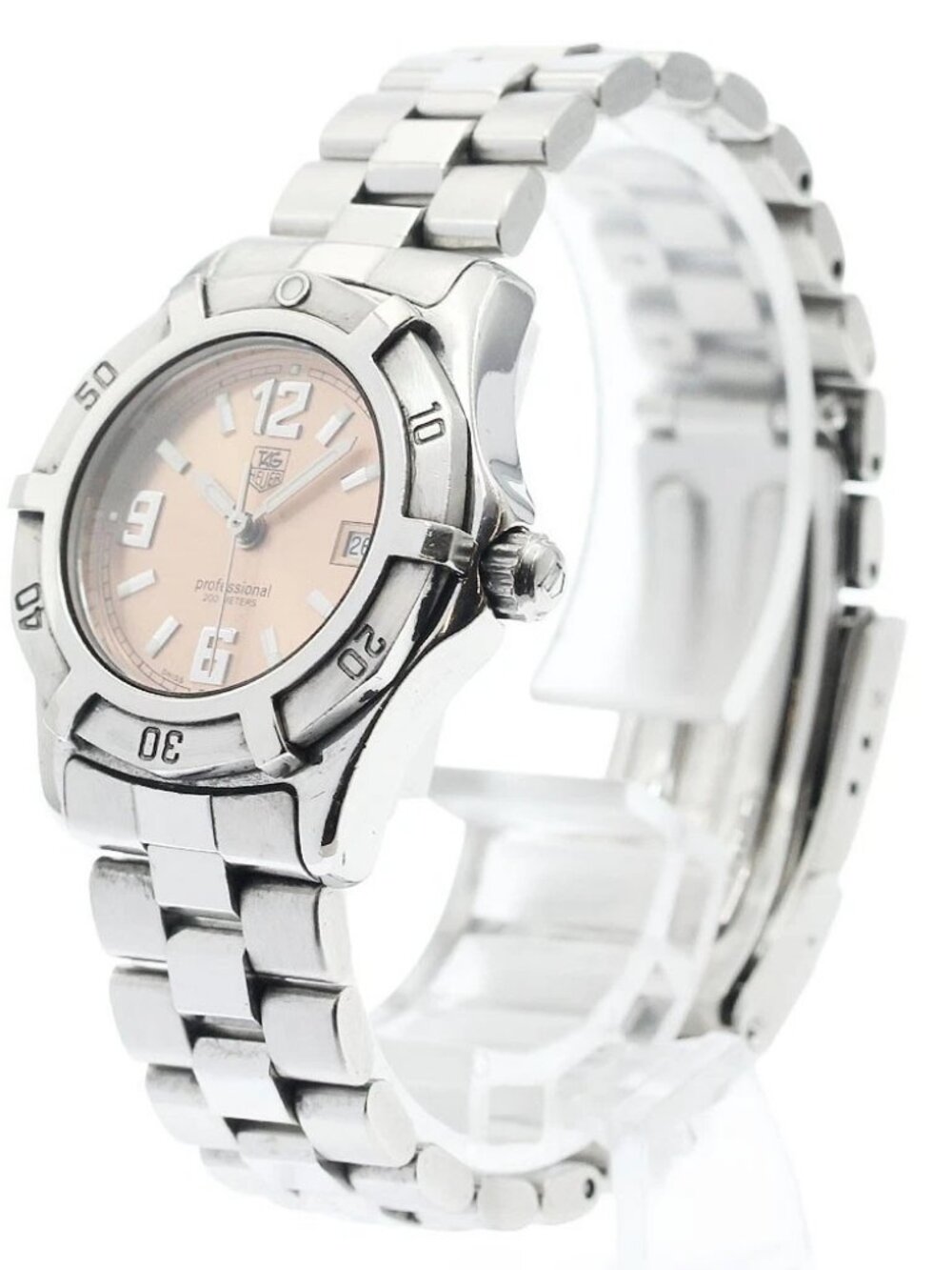 TAG HEUER 2000 Exclusive WN1314 Date pink Dial Quartz Ladies Watch_935996